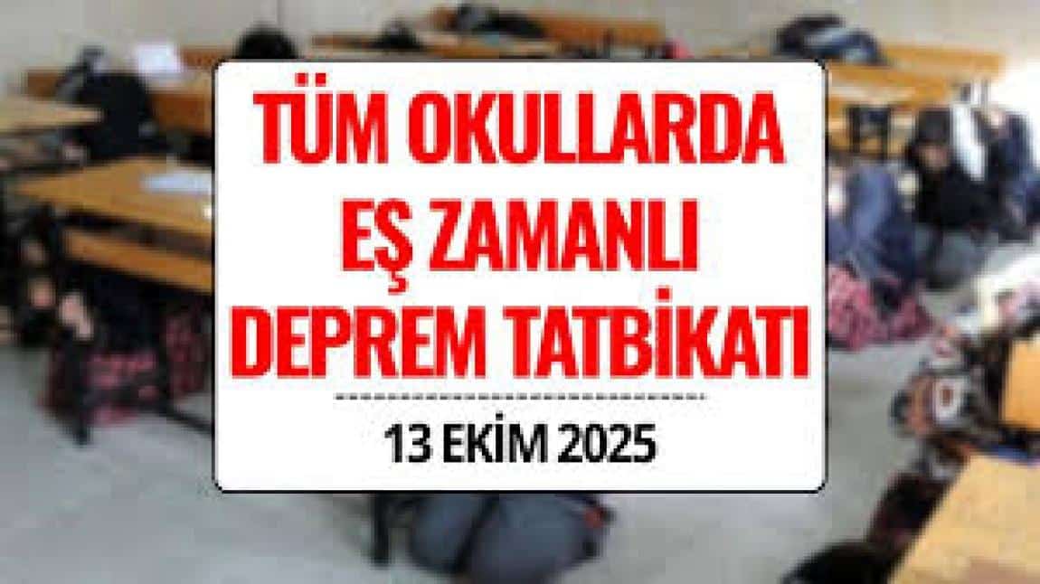 DEPREM TATBİKATI